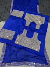 Party Wear Rangoli Silk Blue Color Saree