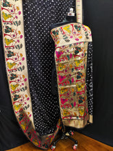 Wonderful Bandhej Black Color Silk Saree