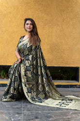 Captivating Silk Saree Black Color Saree