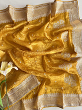 Marvelous Embroidered Pallu Mustard Color Saree