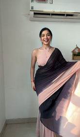 Beautiful Multi Colour Ready To Wear Saree