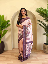 Precious Kalamkari Print Light Pink Color Saree
