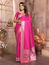 Delightful Banarasi Silk Pink Color Saree