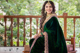 Opulent Velvet Green Color Silk Saree
