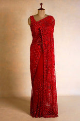 Gorgeous Thread & Sequence Purple Color Saree