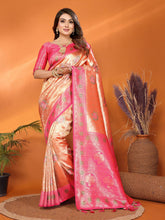 Marriage Special Banarasi Paithani Orange Color Saree