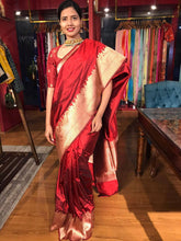 Occasion Wear Red Color Jacquard Silk Saree
