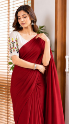Soft Handloom Cotton Saree With Heavy Blouse