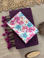 Elegant Khadi Cotton Saree with Magic Cotton Blouse
