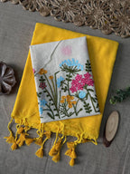Soft Handloom Cotton Saree With Heavy Blouse