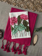 Soft Handloom Cotton Saree With Heavy Blouse