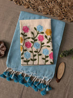 Soft Handloom Cotton Saree With Heavy Blouse