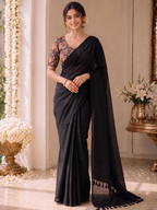 Handloom Khadi Cotton Saree with Magic Blouse