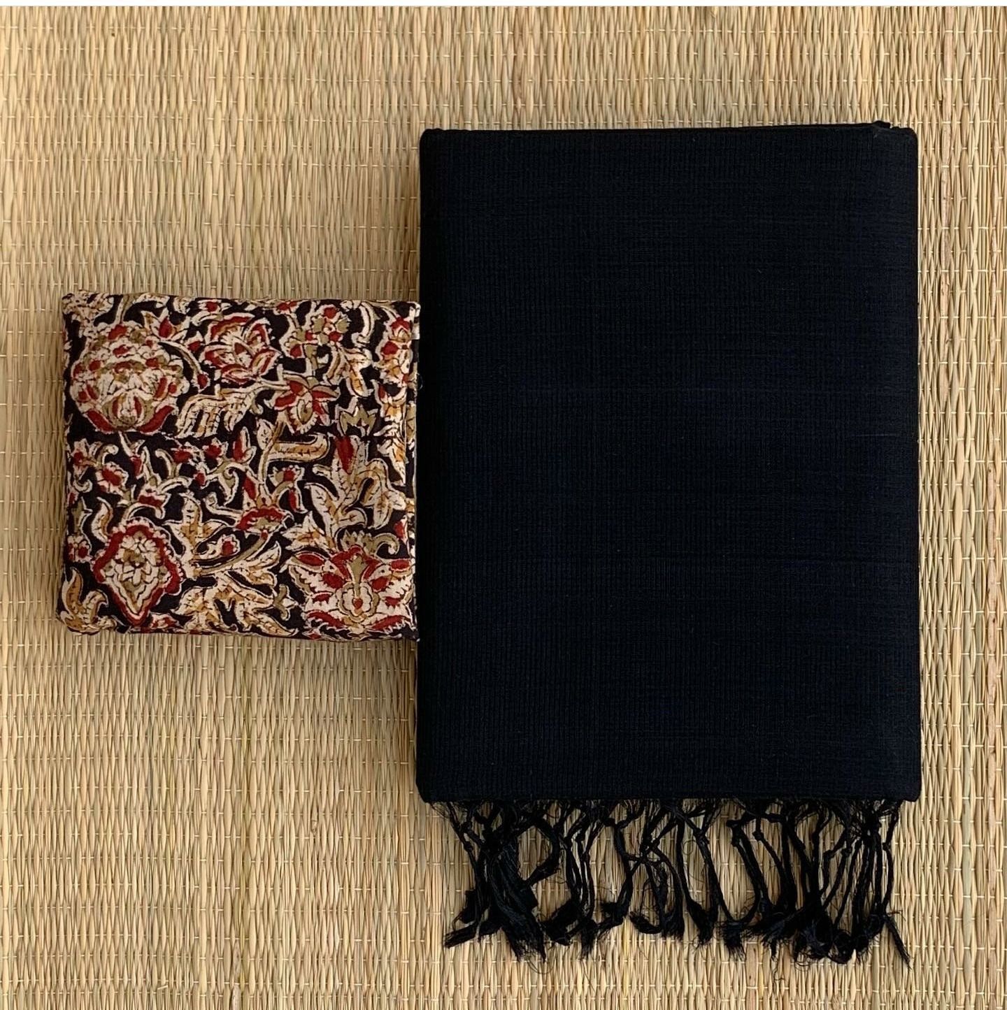 Handloom Khadi Cotton Saree with Magic Blouse