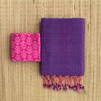 Handloom Khadi Cotton Saree with Magic Blouse