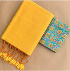 Handloom Khadi Cotton Saree with Magic Blouse