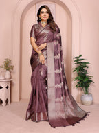 Soft Organza Silk Banarasi Saree with Butta Weaving