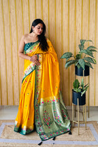 Paithani Soft Silk Saree with Butta Design