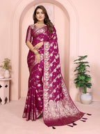 Banarasi Silk Saree with Leheriya Weaving