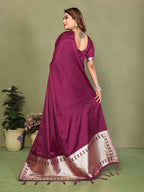 Lagadi Patta Soft Satin Silk Gala Pallu Saree