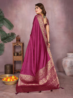 Gala Pallu Hand Dyed Satin Silk Saree