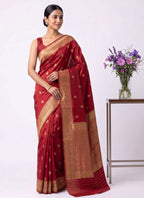 Premium Banarasi Weave Saree With Blouse Piece