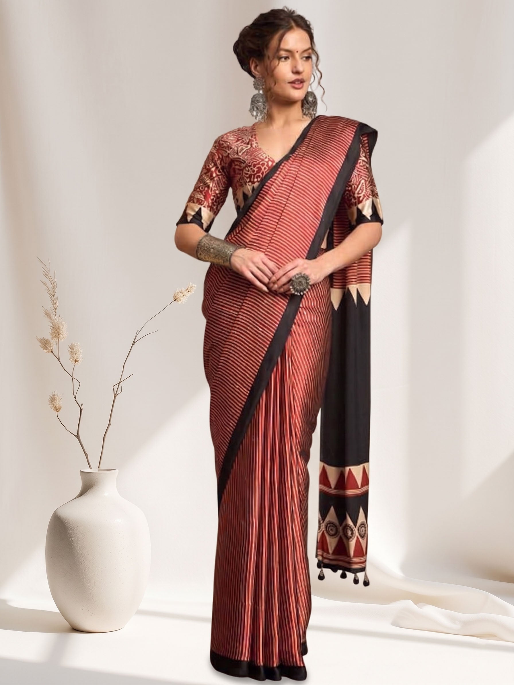 Festive Semi Gajji Soft Silk Saree Main image