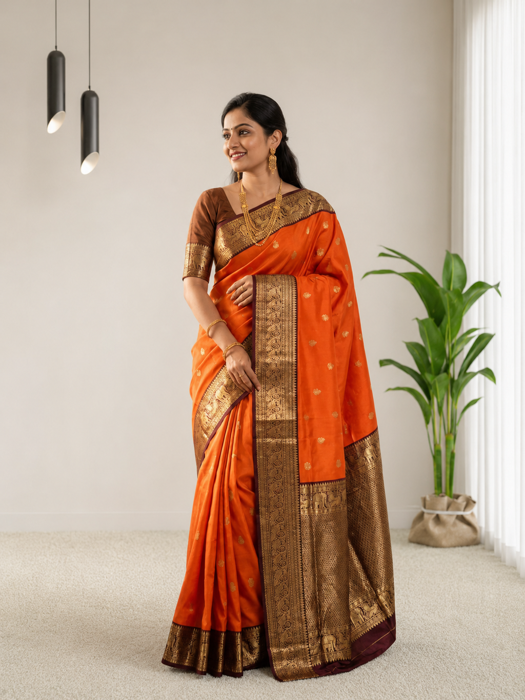 Rich traditional weaving Banarasi Saree