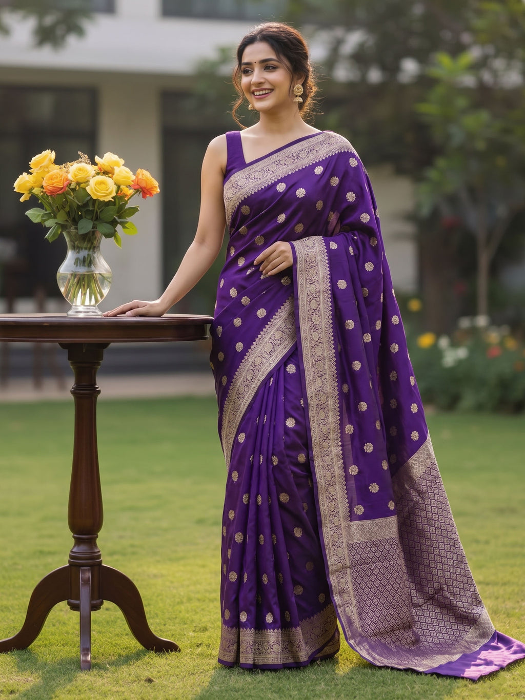 Banarasi Zari Woven Soft Silk Saree