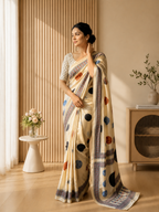 Premium Soft Silk Saree with Mill Print