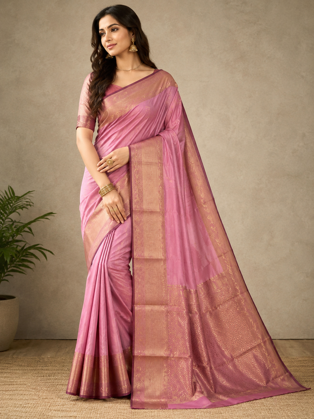 Organic Banarasi Wedding Saree