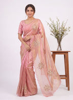 Festive Fandy Satin Saree with Designer Blouse
