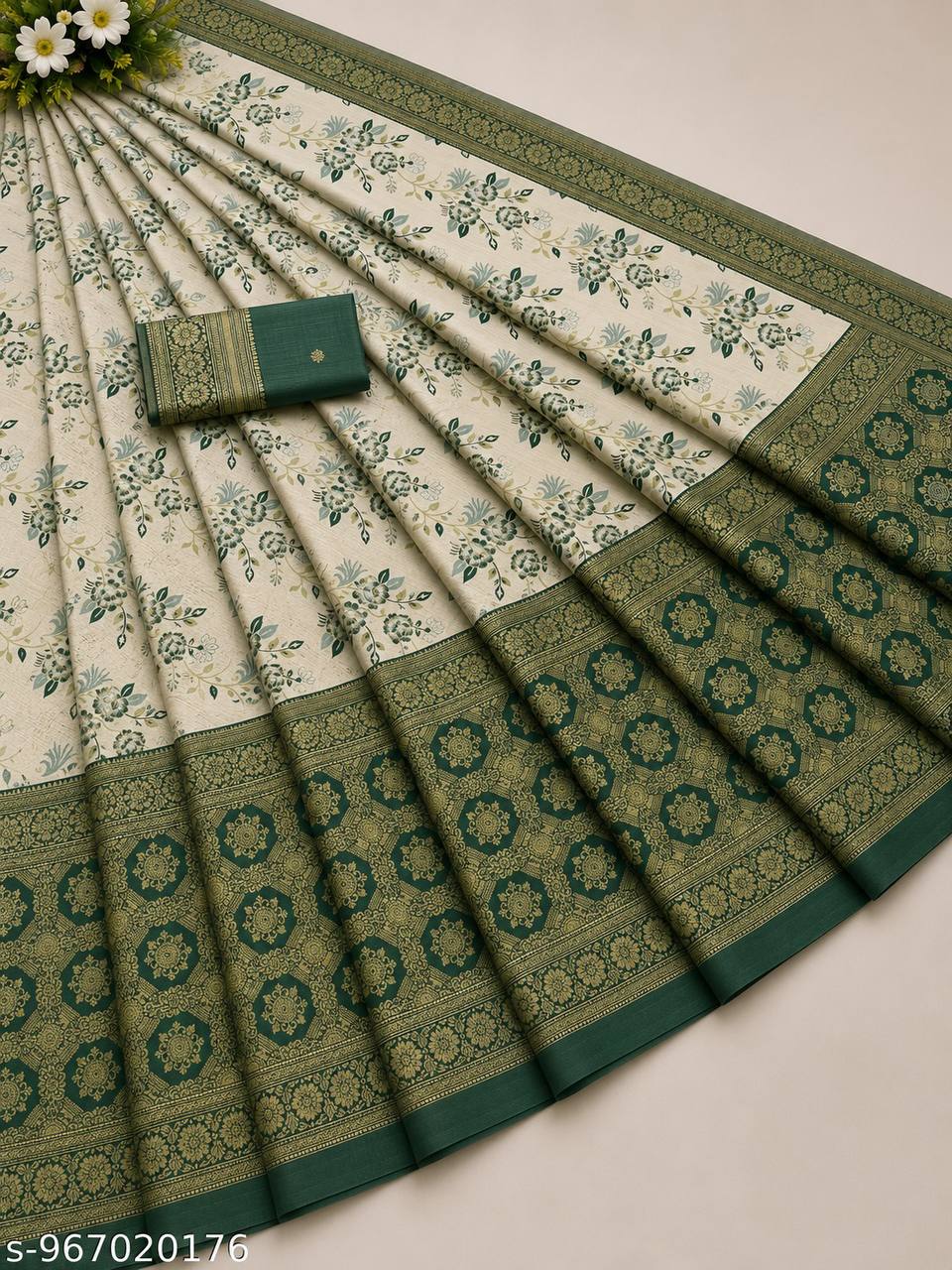 Classic Banarasi Silk Saree with Gold Zari Work