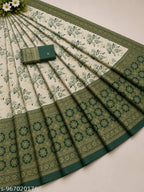 Classic Banarasi Silk Saree with Gold Zari Work