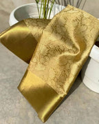 Golden Flower Zari Weaving Designer Saree