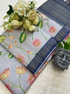 Soft Tussar Silk Digital Print Saree