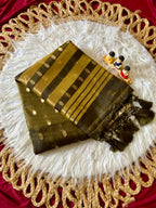 Golden Butti Khadi Shimmer Saree