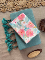 Elegant Khadi Cotton Saree with Magic Cotton Blouse