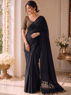 Handloom Khadi Cotton Saree with Magic Blouse