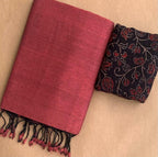 Handloom Khadi Cotton Saree with Magic Blouse