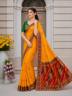 Dola Silk Saree with Diamond Work and Jacquard Border