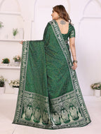 Kanchi Zari Border with Bandhej Print Saree