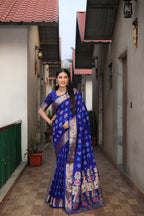 Pure Bandhej Silk Saree with Matka Border