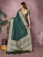 Gala Pallu Hand Dyed Satin Silk Saree