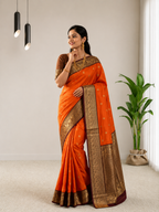 Rich traditional weaving Banarasi Saree