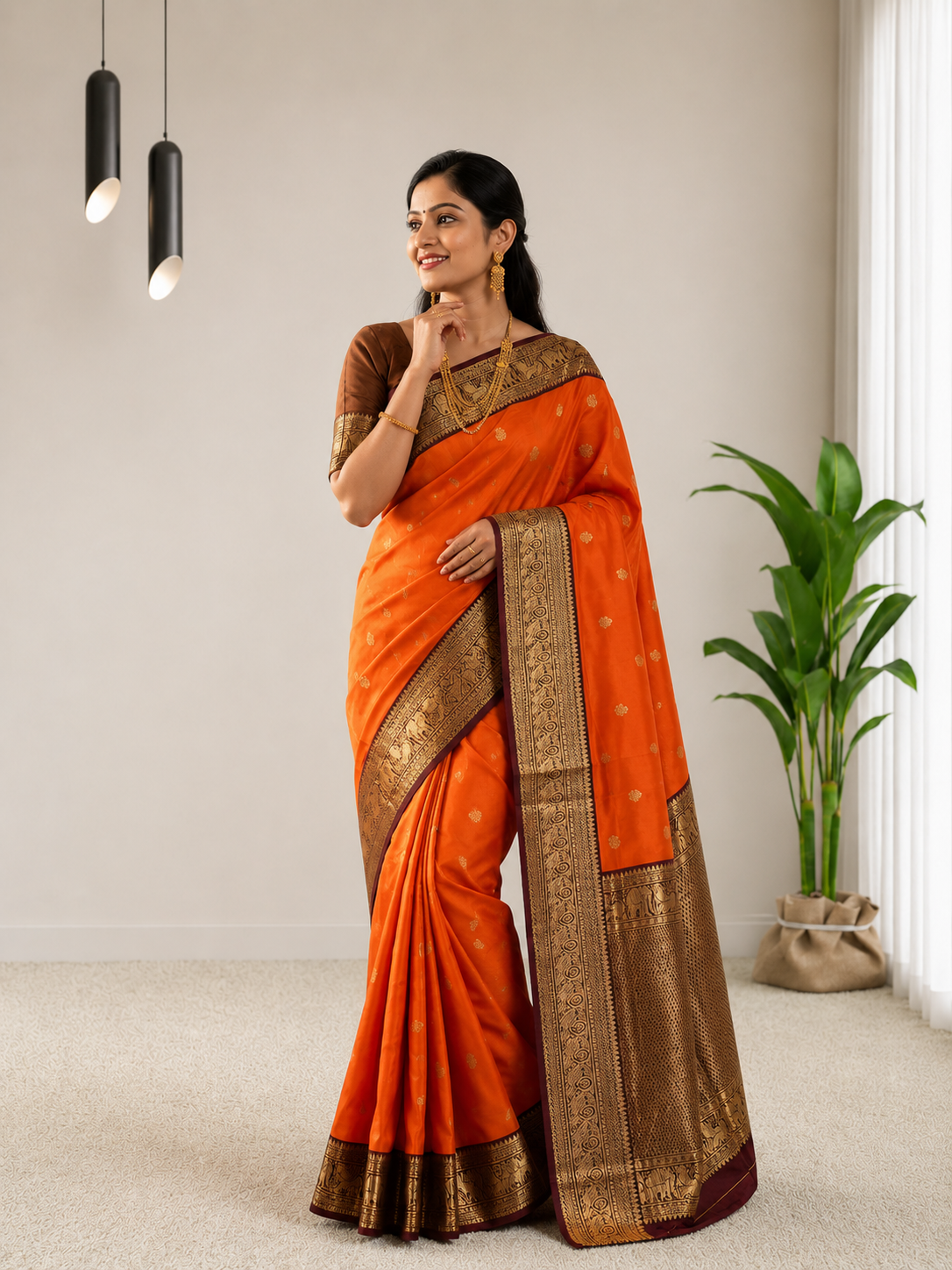 Rich traditional weaving Banarasi Saree