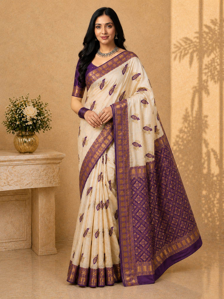 Elegant Zari Kanjivaram Saree