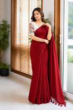 Soft Handloom Cotton Saree With Heavy Blouse