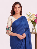 Classic Cotton Weave Saree With Stitched Blouse