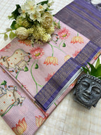 Soft Tussar Silk Digital Print Saree